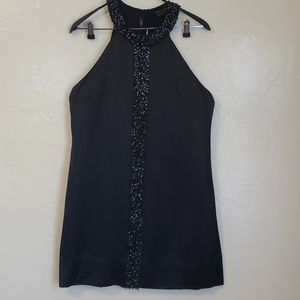 BCBG  silk dress with sequins detail